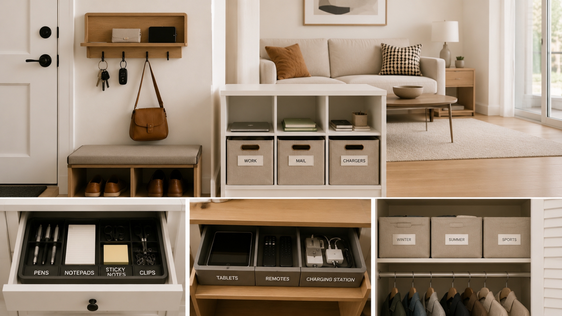 Create Dedicated Zones for Everyday Items