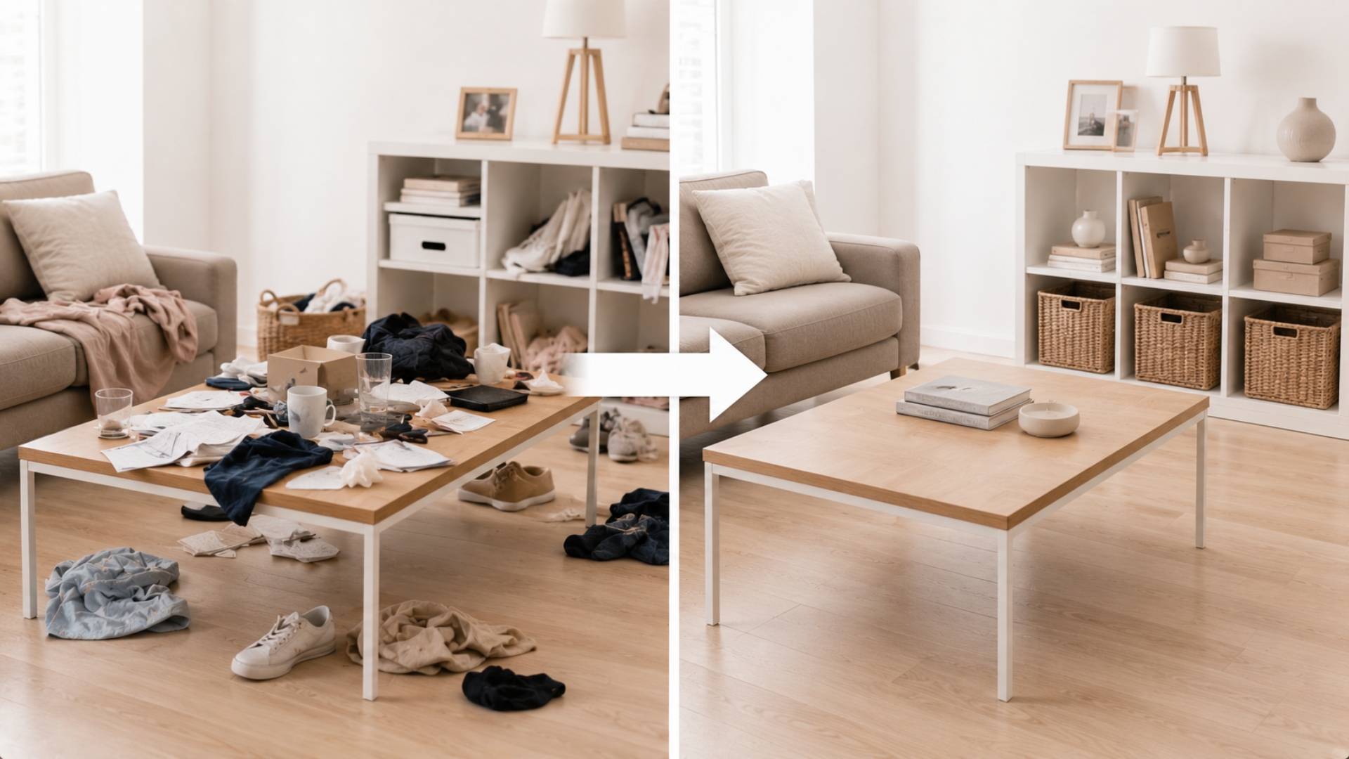 Focus on Visible Clutter First to Declutter Your Home