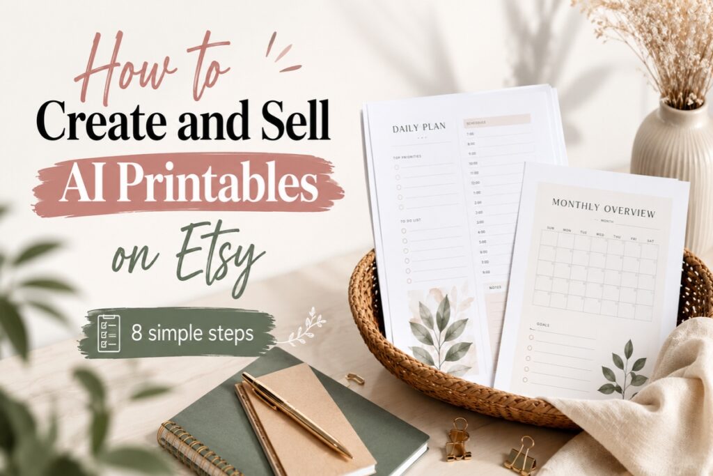 How to Create and Sell AI Printables on Etsy