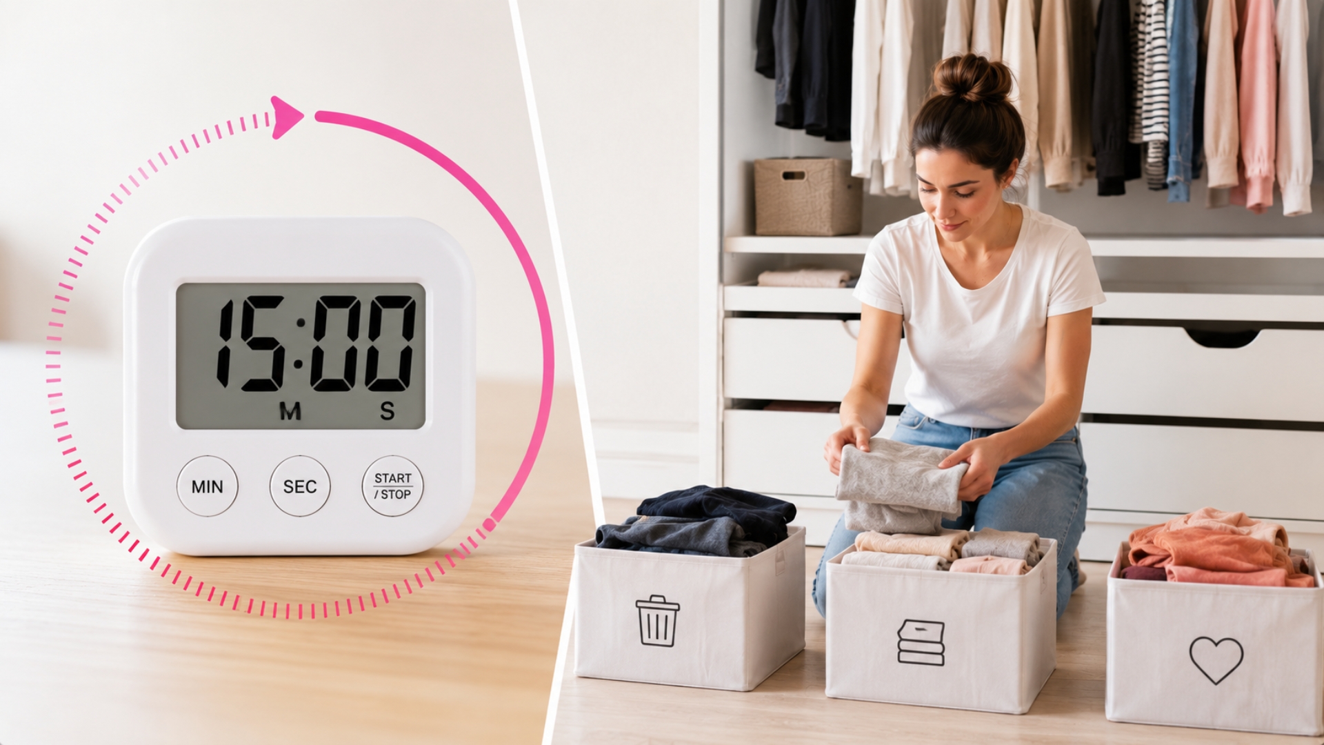Set a 15-Minute Timer to Declutter Your Home