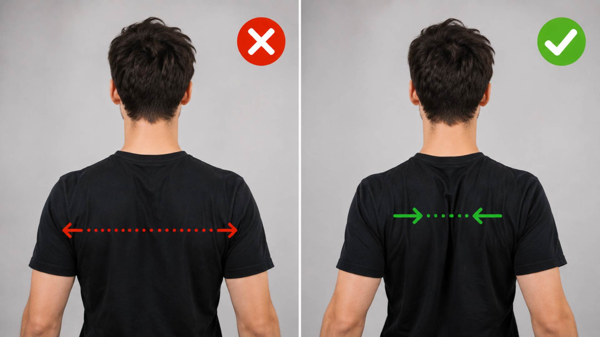 Shoulder blade squeezes to fix posture naturally
