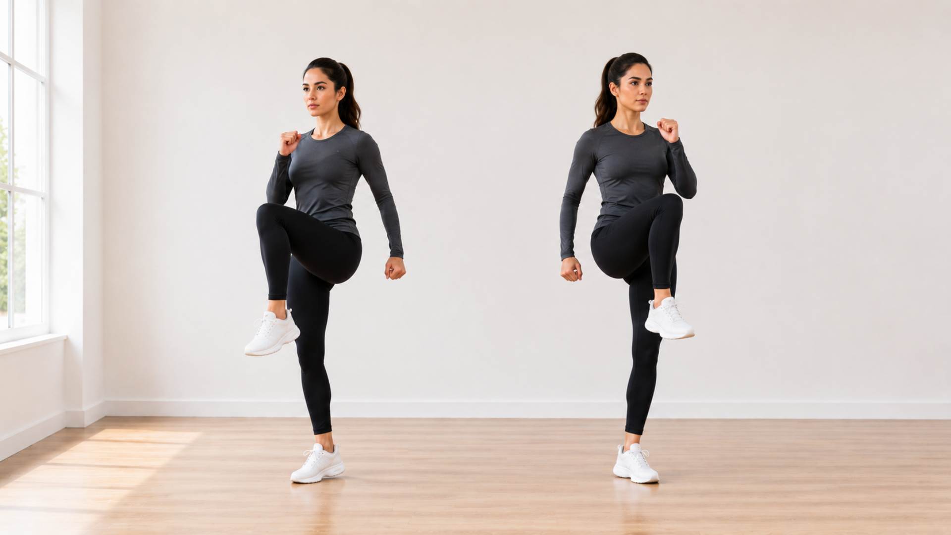 Standing Knee Drives Exercise