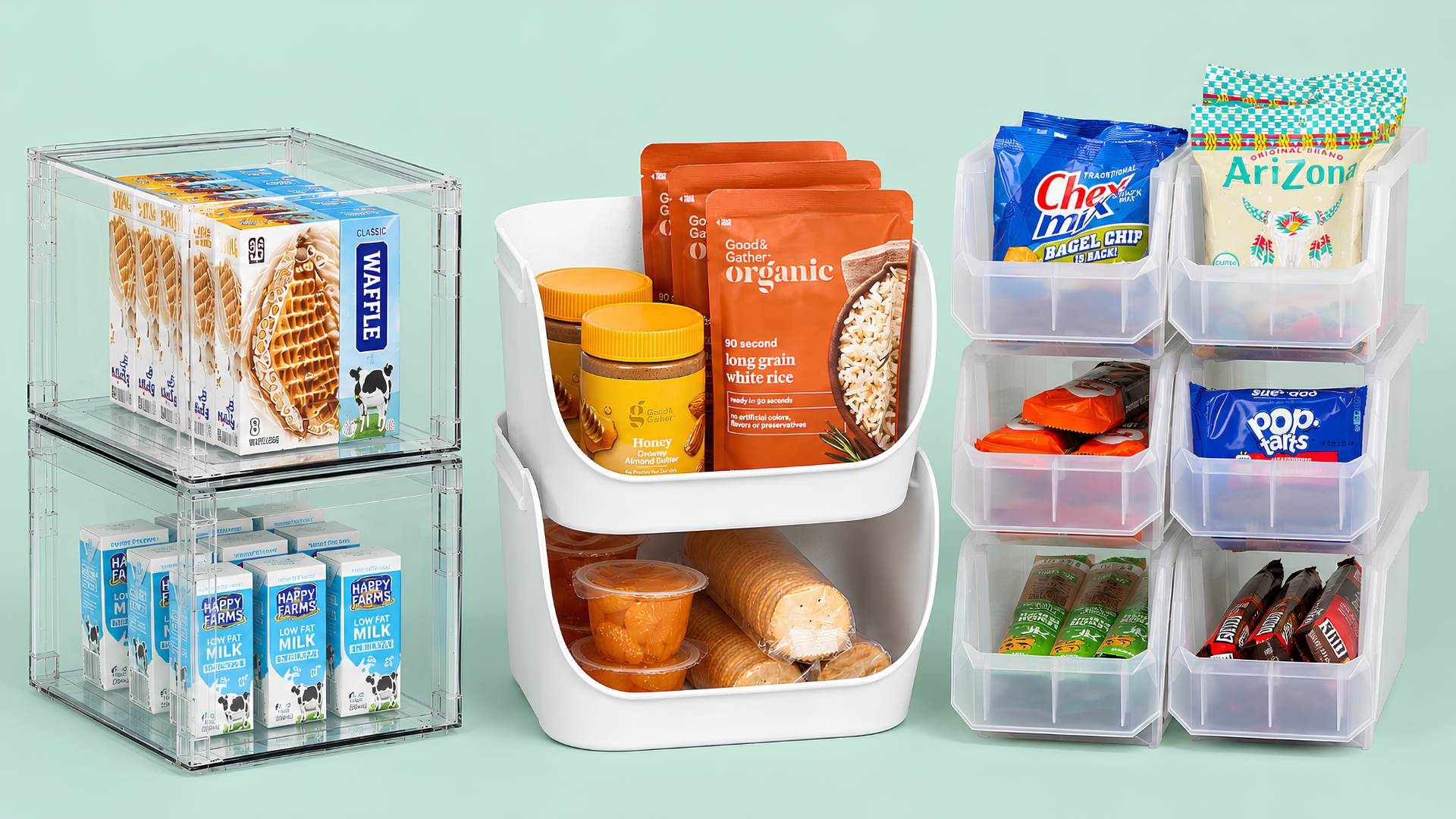 Best Stackable Bins for Deep Kitchen Cabinets