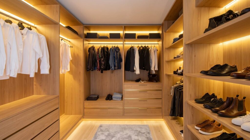 How To Choose Lighting For Custom Walk-in Closet