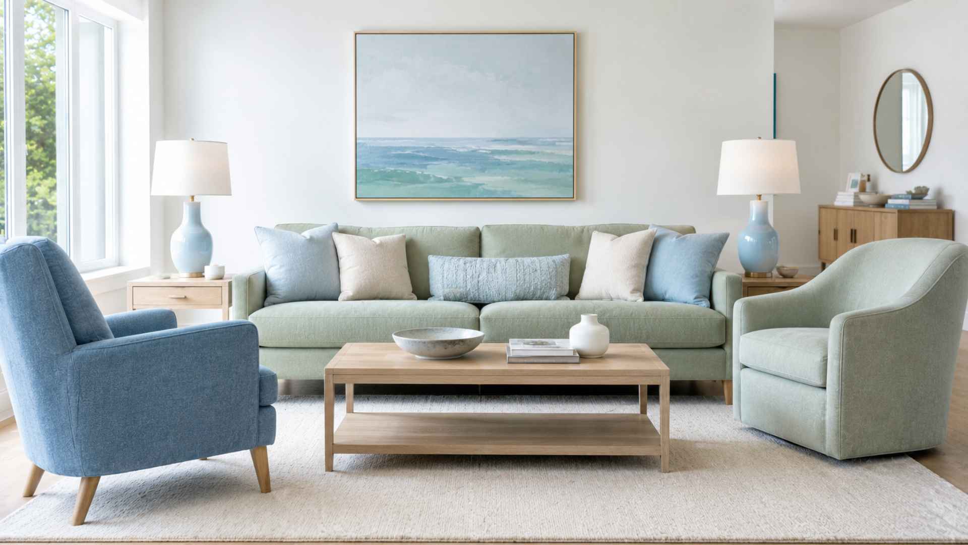 Light Blue and Green for a Fresh Look